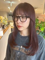 ヘアーアンドスパ レーネ(hair&spa Lene)&nbsp;大人可愛い♪小顔レイヤー×深みチェリーブラウン