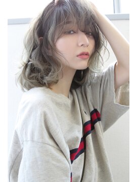 ブラン 梅田(Blanc) 【Blanc/梅田】ハイグレージュ_グラデーション_ミディアム