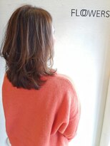 フラワーズビィーオーディー(FLOWERS BOD)&nbsp;ハイライトをいれたスタイル（ハイライトの効果を説明します）