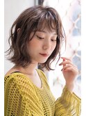 ACE ナチュラルグレージュ×外ハネミディ