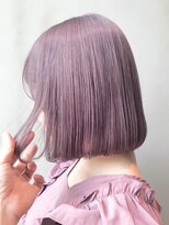ラベンダーグレー_ピンクベージュボブルフ_ba312093