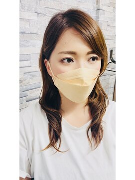 ルヴアッシュ(LuvuAsh) コテ巻き風ナチュラルウェーブ