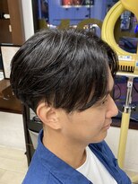 オムヘアー (HOMME HAIR) 【HOMME HAIR】 センターパート スタイル