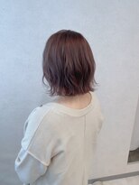 フランチェスカドットボブ(francesca.bob)&nbsp;カシスピンク×ゆったり切りっぱなしボブ【渡辺俊弥】梅田