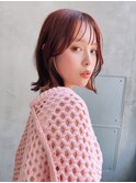 リベルテ銀座 20代 ハイトーンくびれヘア×アプリコットオレンジ