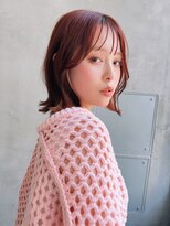 リベルテ銀座 20代 ハイトーンくびれヘア×オレンジカラー