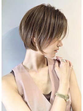 ディーエックス ウエスト(Dxxxx WEST) 大人ナチュラルショート顔周り/レイヤーカット/イルミナカラー