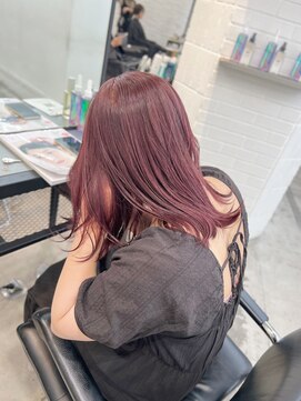 ゲーム 原宿店(GAME) ダブルカラーチェリーレッドカラーケアブリーチハイトーン