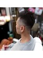 アゲイシ(hair club AGEISHI) スッキリフェードスタイルに、トップはラフなスタイル