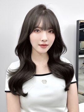 フォンズ(FONS) 上品韓国くびれヘア*ダークグレージュ暗め透明感カラー髪質改善