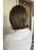 切りっぱなしミルクティーベージュ♪
