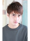 刈り上げツーブロックの無造作ショート【国分寺】