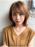 艶感うるツヤ愛され斜めバングレイヤーカット美髪#234f0519