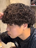 フィフスパーク(fifth PARK)&nbsp;渋谷プードルパーマ強めパーママッシュウルフメンズカット20代