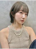ブリーチなしカラー伸ばしかけヘア簡単スタイリング小顔ヘア