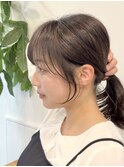 小顔可愛いレイヤーカット×アッシュカラー20代30代40代