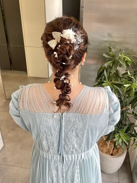 ゴウトゥデイシェアサロン 町田店(GO TODAY SHAiRE SALON) お呼ばれ編み下ろしアレンジ♪