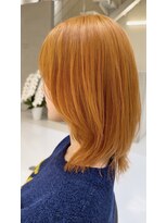 ラ ポルト ドゥ サワ(La Porte de SAWA)&nbsp;長野市美容室/大人可愛い◎透明感オレンジカラー
