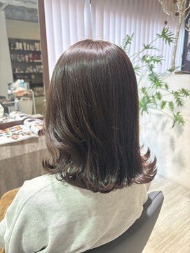 40代/ボブ/イルミナカラー/白髪カラー