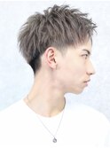 刈り上げアップバング