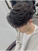 大宮ニュアンス毛流れフェザーパーマメンズセンターパート学割