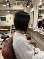 モップス 能見台店(MOPS) 縮毛矯正パッツリボブ