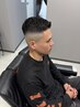 メンズカット+シェービング+アイロンパーマ