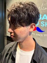 ディスイズバーバー(THIS IS BARBER)&nbsp;ニュアンスパーマ マッシュ ツーブロック メンズカット ビジネス