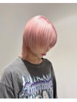 ベレーザ 川越(Beleza)&nbsp;川越_ホワイトピンクアッシュハイトーンブリーチウルフカット