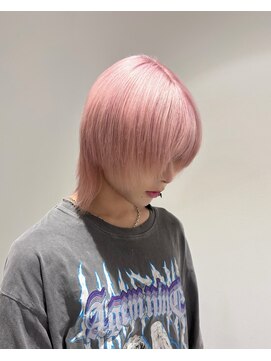 ベレーザ 川越(Beleza) 川越_ホワイトピンクアッシュハイトーンブリーチウルフカット