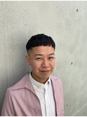前髪パッツンクロップスタイル