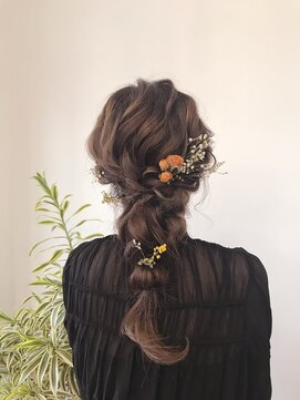 ヘアーコレクトニコ(hair collect nico) 結婚式お呼ばれヘアアレンジ×編みおろし