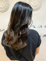 バレイヤージュ×モノトーングレージュ　K