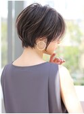 ショートボブ髪型20代30代40代50代前髪あり前髪無し面長丸顔