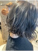 爽やかツーブロック刈り上げ束感アップバング