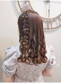 あみたらしハーフアップ