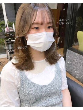 リコバイアフロート(riko by afloat) くびれヘア/韓国風ヘア/おくれ毛カット/エギョモリ