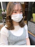 くびれヘア/韓国風ヘア/おくれ毛カット/エギョモリ