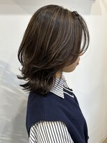 ジュエ ヘアー デザイン(Jue hair design)&nbsp;ハイライト×ミディアムレイヤー