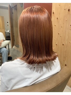 ディードットログ 大和西大寺店(D.Log) ブリーチカラー　オレンジベージュ　ダブルカラー　奈良　西大寺