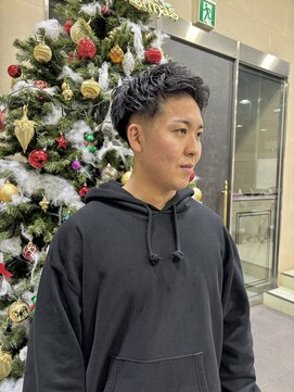 ゼスト 吉祥寺店(ZEST) 鈴木楓竜 刈り上げ短髪グリース仕上げ