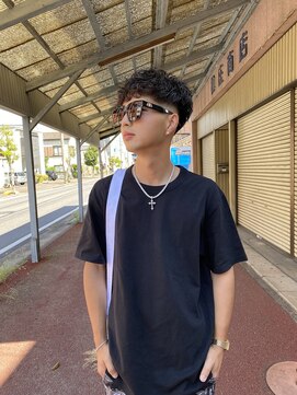 サブトル(subtle) クロップ風ニュアンスパーマ【tasuku】