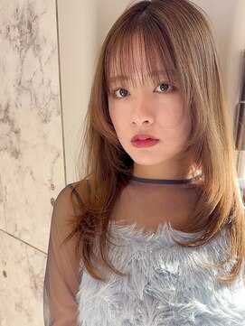 ハローバイシー 仙台(Hello by Sea) 韓国風前髪×レイヤーカット【髪質改善/新宿/レイヤーカット】