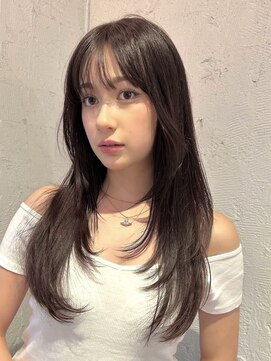 ルーム(Loom.) 韓国スタイルレイヤーカット顔周りレイヤーシースルーバング