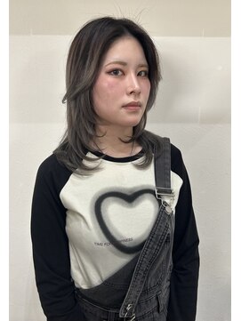 ナンバー(number+) 韓国風エギョモリ★くびれ外ハネ大人可愛い小顔シース