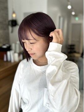 フォッコ(FOCCO) ぷつっとボブ×パープルピンク