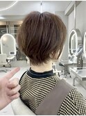 似合わせカットフェミニンショートメルティカラー髪質改善