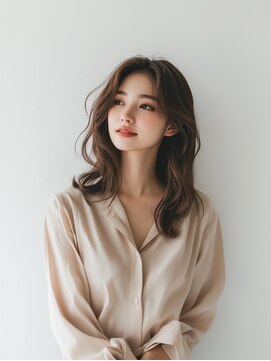 e.m.a プレミアムビューティーサロン 栄駅店(e.m.a PREMIUM BEAUTY SALON) レイヤーカット/イメチェン/外ハネボブ/美髪/ワイドバング/髪型