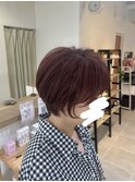 ワインレッド×大人ショート♪♪