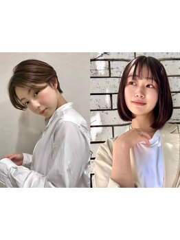 クセや骨格を見極めたカット技術で、どこから見てもキレイなシルエットに＊扱いやすく再現性も◎
